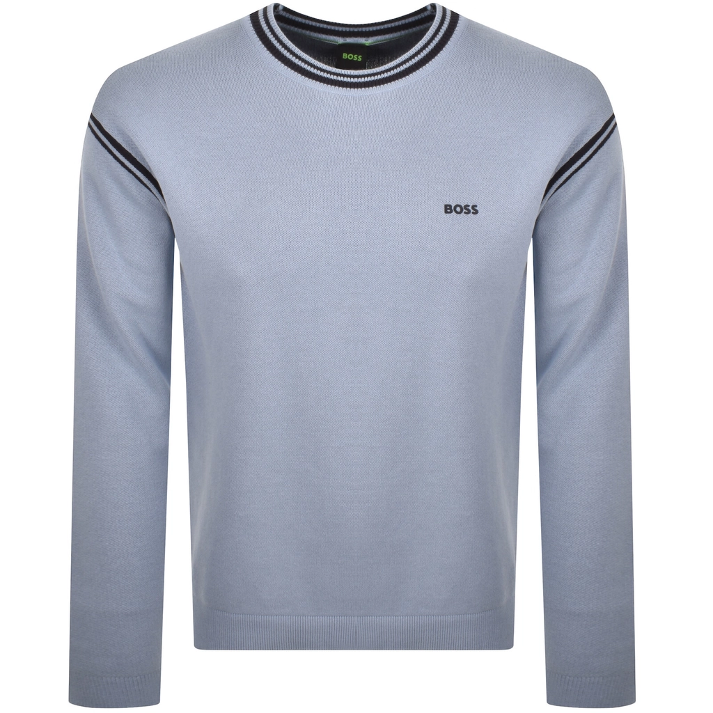 Boss Athleisure BOSS K Tape Knit Jumper Blue